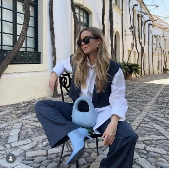 ZARA DENIM BLUE BAG - Picture 12 of 12